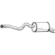 148-205 BOSAL Глушник вихлопних газів кінцевий