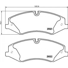 P 44 024 BREMBO Комплект гальмівних колодок дисковий гальм
