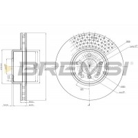 CD8403V BREMSI Гальмівний диск