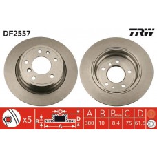 DF2557 TRW Гальмівний диск