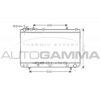 104257 AUTOGAMMA Радіатор охолодження двигуна