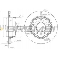 CD6831V BREMSI Гальмівний диск