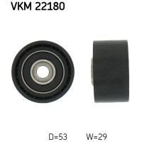VKM 22180 SKF Паразитный / Ведущий ролик, Зубчастий ремінь