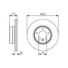 0 986 479 S29 BOSCH Гальмівний диск