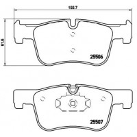P 06 070 BREMBO Комплект гальмівних колодок дисковий гальм
