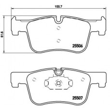 P 06 070 BREMBO Комплект гальмівних колодок дисковий гальм