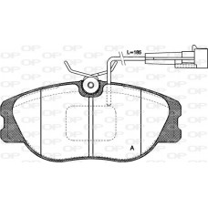 BPA0305.12 OPEN PARTS Комплект гальмівних колодок дисковий гальм