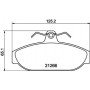 8DB 355 017-721 HELLA Комплект гальмівних колодок, дискове гальмо