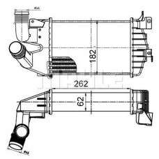 CI 510 000S MAHLE Интеркулер