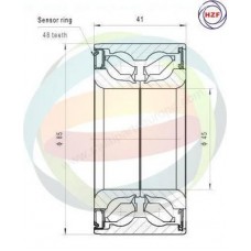 70-340019 MULTIPARTS Комплект підшипника ступиці колеса