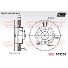 865230 MAXTECH Гальмівний диск