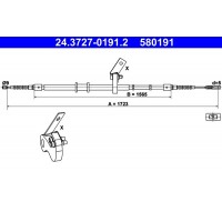 24.3727-0191.2 ATE Тросик, cтояночный тормоз