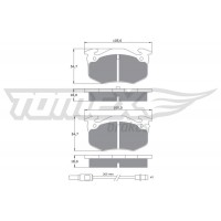 TX 10-51 TOMEX Brakes КомплеК т гальмівних колодок, дискове гальмо