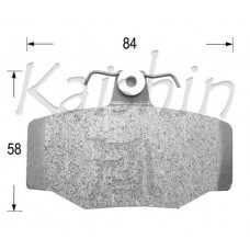 FK1214 KAISHIN Комплект гальмівних колодок дисковий гальм