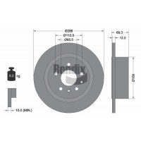 BDS1902 BENDIX Braking Гальмівний диск