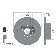 BDS1902 BENDIX Braking Гальмівний диск