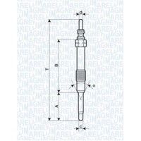062900053304 MAGNETI MARELLI Свічка розжарювання