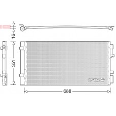 DCN23034 DENSO Конденсатор кондиціонера
