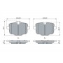 0 986 424 922 BOSCH Комплект гальмівних колодок дисковий гальм