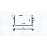 350213977000 MAGNETI MARELLI Радіатор охолодження двигуна