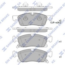 SP4103 Hi-Q Комплект гальмівних колодок дисковий гальм