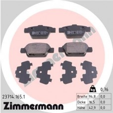 23714.165.1 ZIMMERMANN Комплект гальмівних колодок дисковий гальм