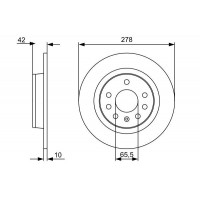 0 986 479 515 BOSCH Гальмівний диск
