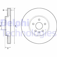 BG4710C DELPHI Гальмівний диск
