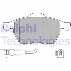 LP1525 DELPHI Комплект гальмівних колодок дисковий гальм