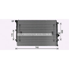 VN2428 AVA QUALITY COOLING Радіатор охолодження двигуна