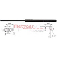 2110367 METZGER Газова пружина кришка багажника