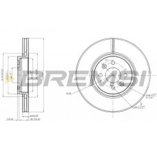 CD7513V BREMSI Гальмівний диск