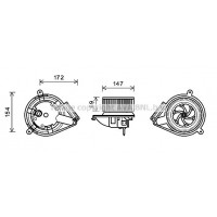 MS8616 AVA QUALITY COOLING Вентилятор салону