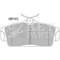 KBP1672 KEY PARTS Комплект гальмівних колодок дисковий гальм