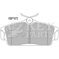 KBP1672 KEY PARTS Комплект гальмівних колодок дисковий гальм