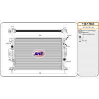 110.179/A AHE Радіатор охолодження двигуна