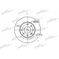 PBD1608 PATRON Гальмівний диск