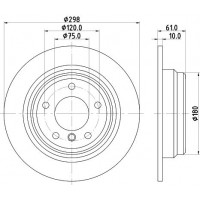 8DD 355 127-271 HELLA PAGID Гальмівний диск