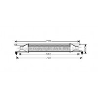 FT4320 AVA QUALITY COOLING Интеркулер