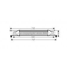 FT4320 AVA QUALITY COOLING Интеркулер