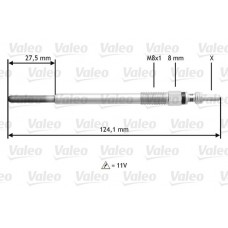345138 VALEO Свічка розжарювання