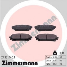24331.140.1 ZIMMERMANN КомплеК т гальмівних колодок, дискове гальмо