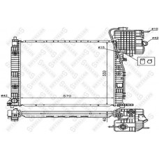 10-25873-SX STELLOX Радіатор охолодження двигуна