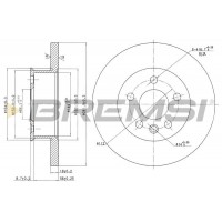 CD6562S BREMSI Гальмівний диск