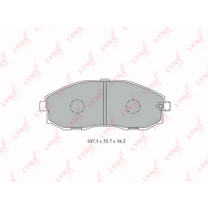 BD-3613 LYNXauto Комплект гальмівних колодок дисковий гальм