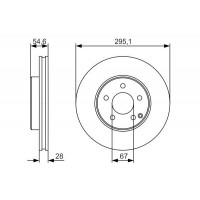 0 986 479 R99 BOSCH Гальмівний диск