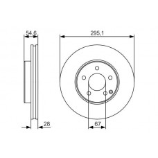 0 986 479 R99 BOSCH Гальмівний диск