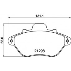 MDB1454 MINTEX Комплект гальмівних колодок дисковий гальм