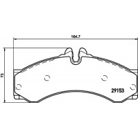 8DB 355 030-851 HELLA PAGID Комплект гальмівних колодок дисковий гальм