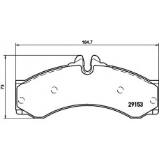 8DB 355 030-851 HELLA PAGID Комплект гальмівних колодок дисковий гальм